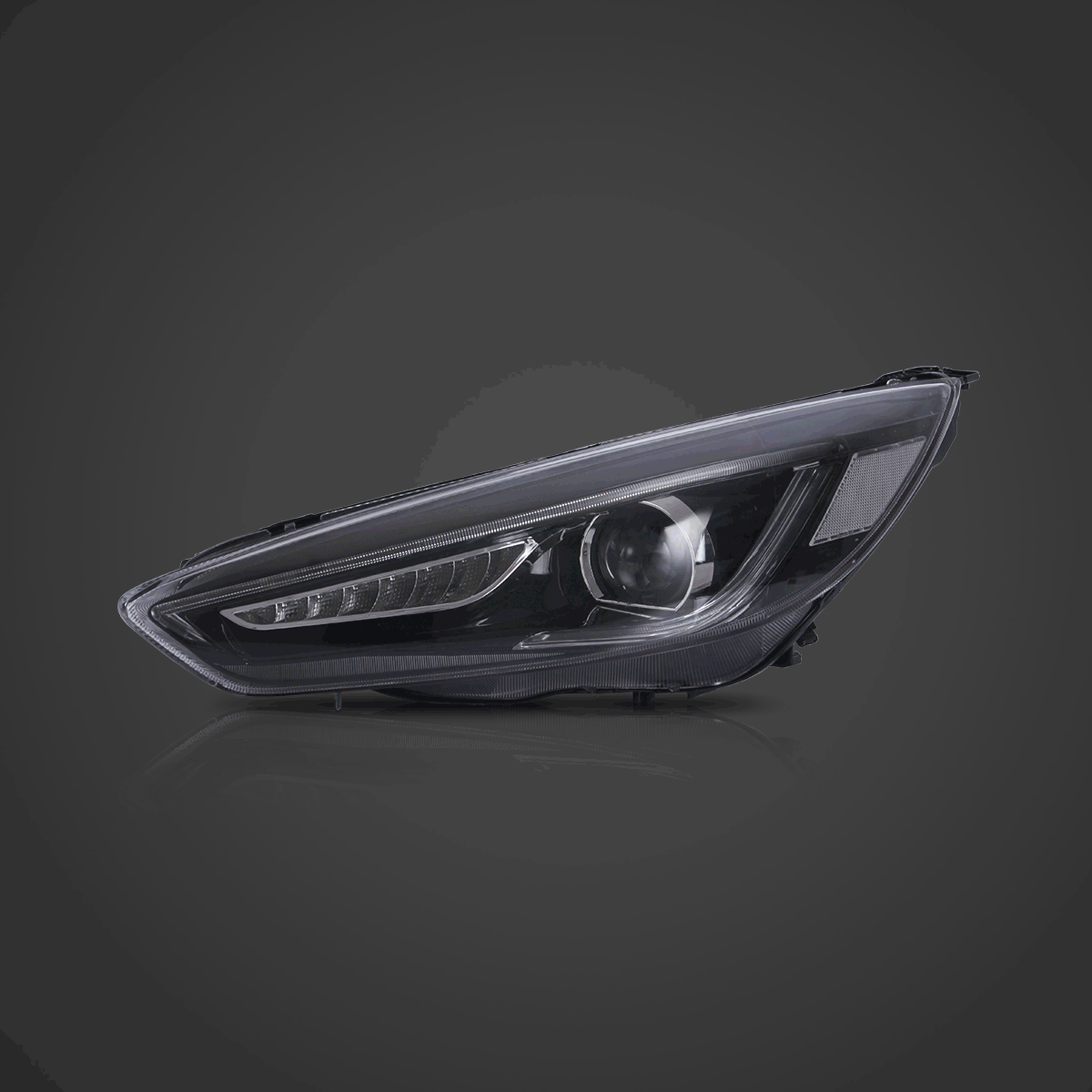 Vland LED Headlight Assembly for 2015-2018 Ford Focus 3rd Gen Mark III Facelift