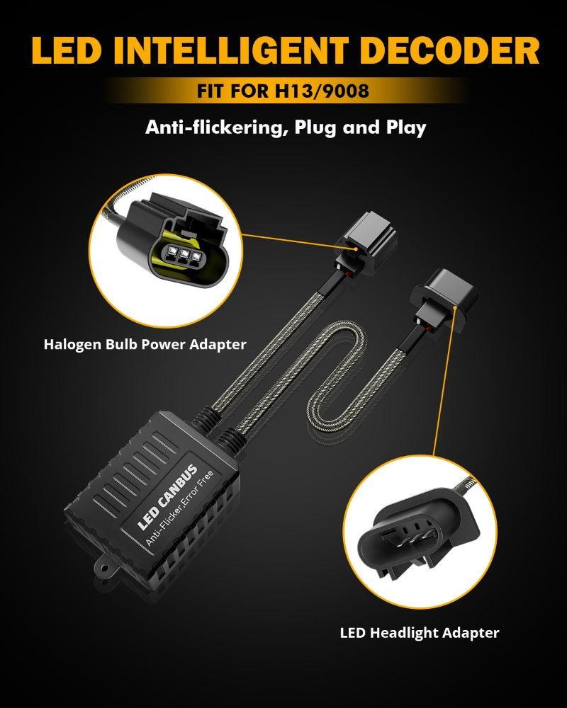 Auxbeam H13/9008 C20-Model Decoder-Pro Enhanced Led Headlight Bulbs Decoder
