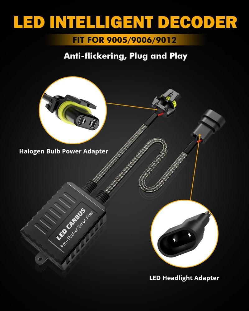 Auxbeam 9012/HIR2 C20-Model Decoder-Pro Enhanced LED Headlight Bulbs Decoder