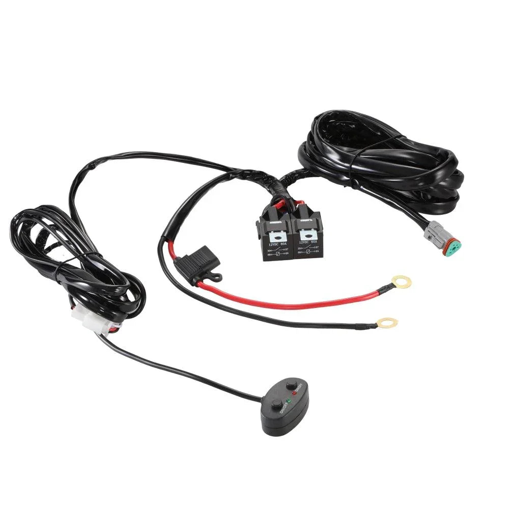 8-LED Pod Light Power Wiring Harness Kit with 3 PIN DT Plug