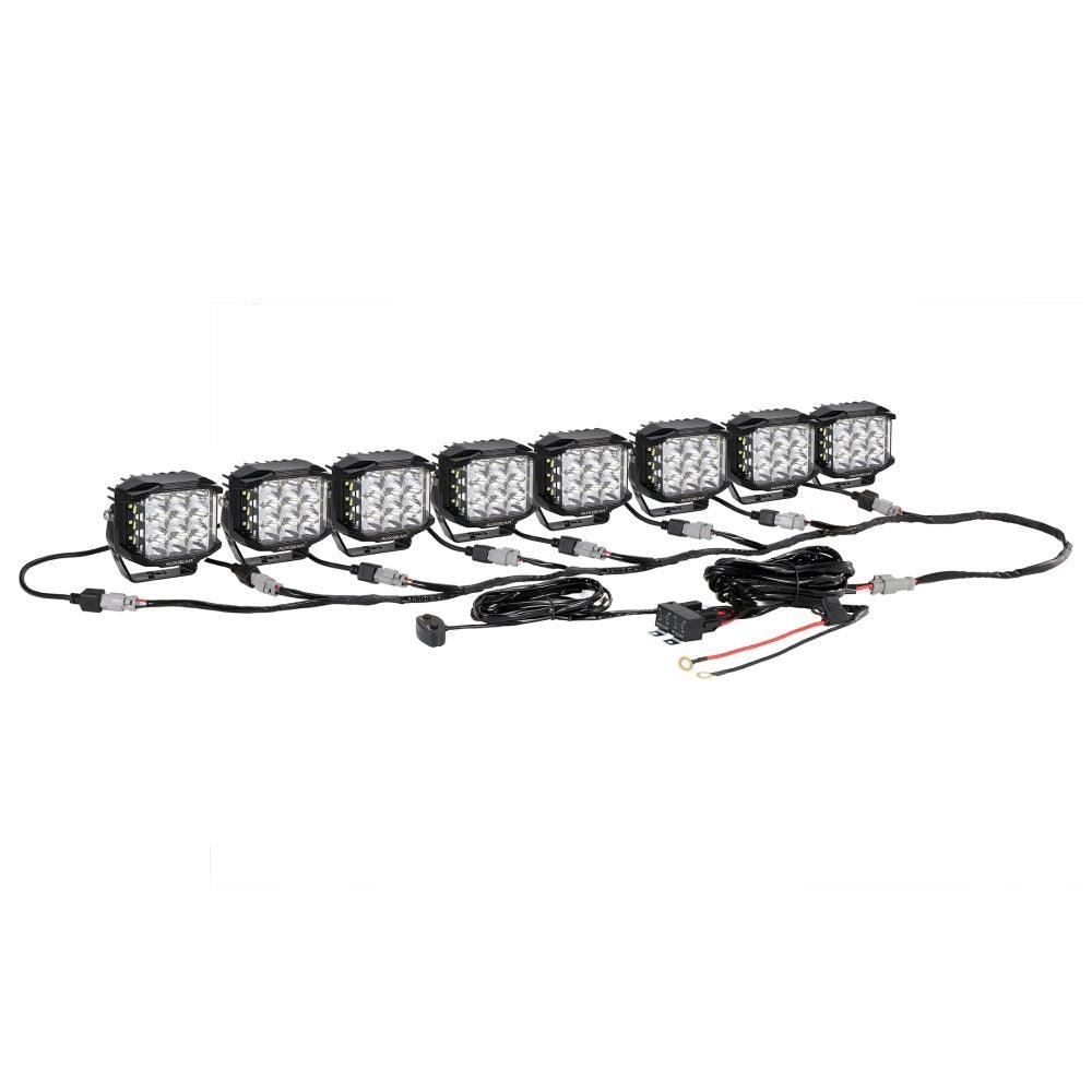 8-LED Pod Light Power Wiring Harness Kit with 3 PIN DT Plug