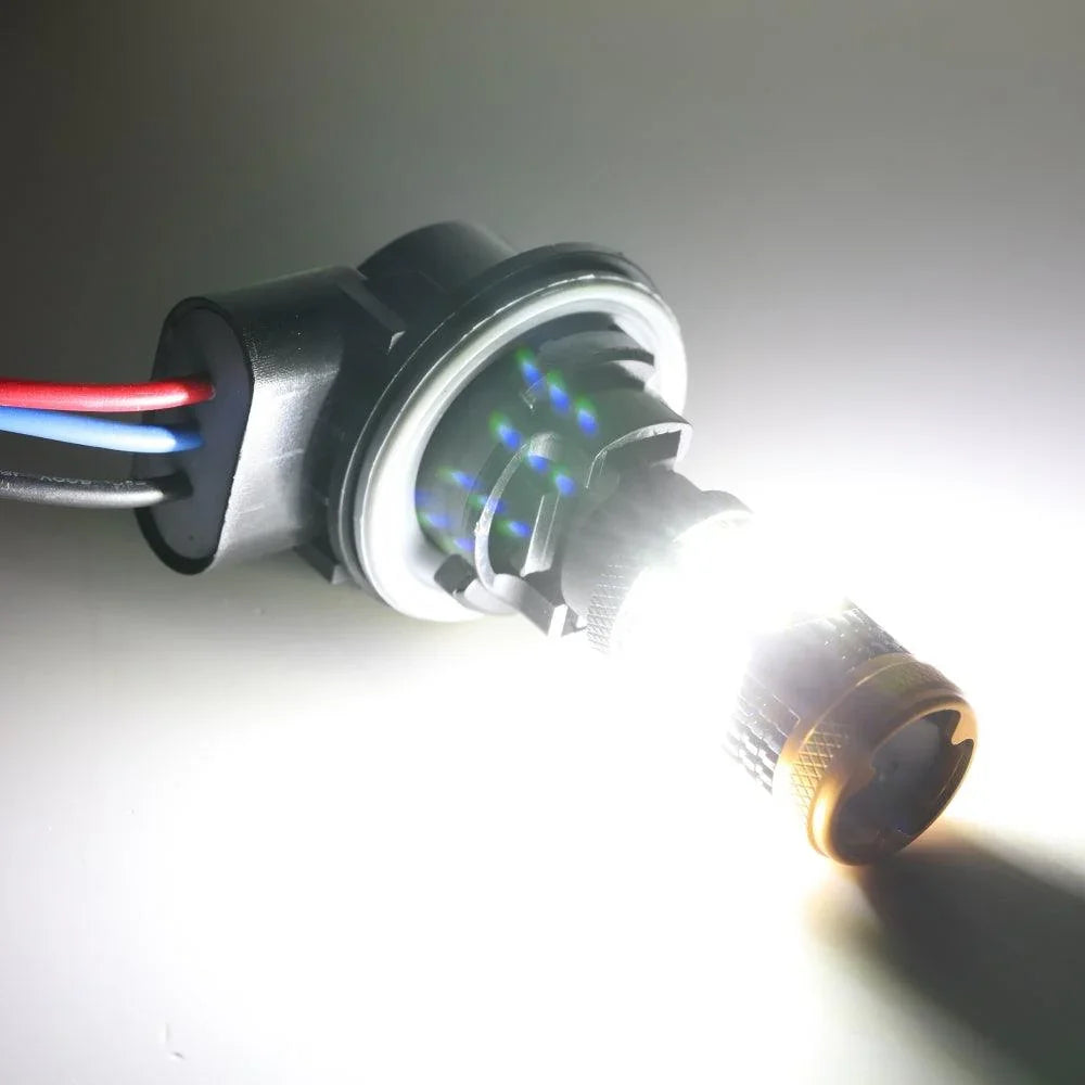 Auxbeam 1157 BAY15D 1156 BA15S BAU15S White Amber Red No Hyper Flash LED Turn