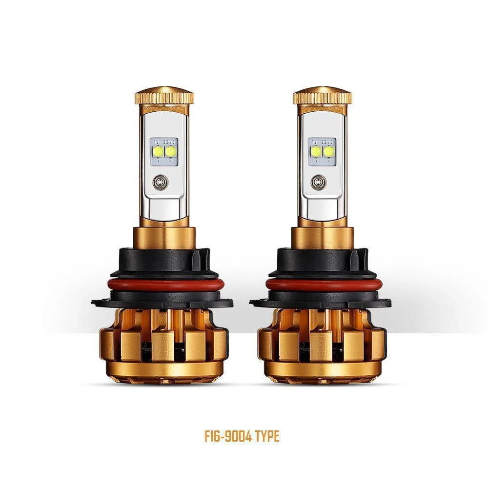 Auxbeam F-16 Series LED light Bulbs 12000LM 60W 6000K White Light