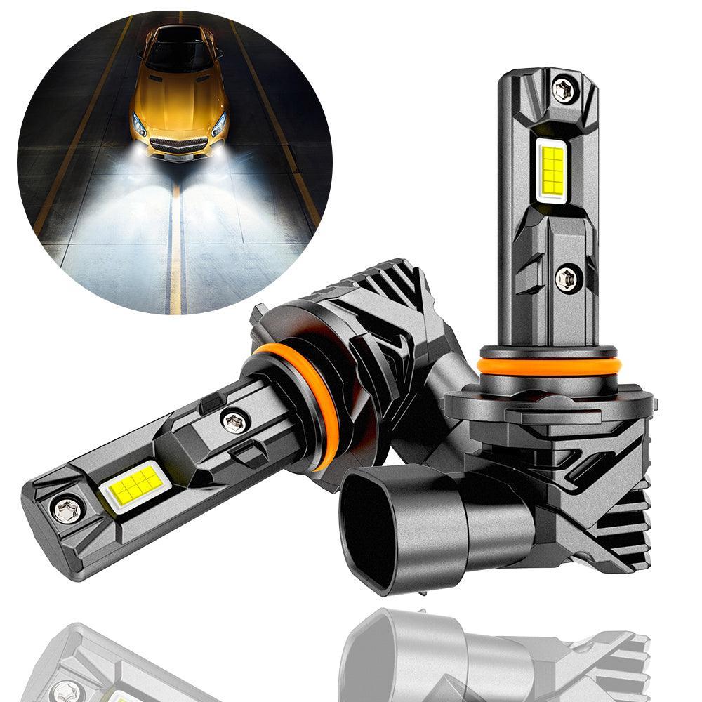 Auxbeam 9005+H11 LED Headlight Bulbs/Fog Lights Q15 Series Fanless&Wireless 60W