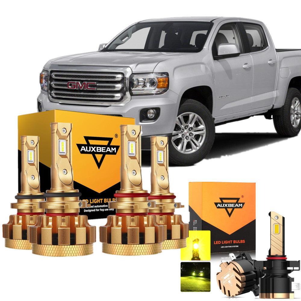 Auxbeam F-16 Plus Series LED High/Low Beam Bulb Bundle for 2004-2008 GMC Canyon
