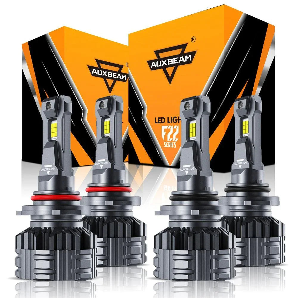 Auxbeam 9005+9006 LED HEADLIGHT BULBS 110W F22 SERIES 4 BULBS