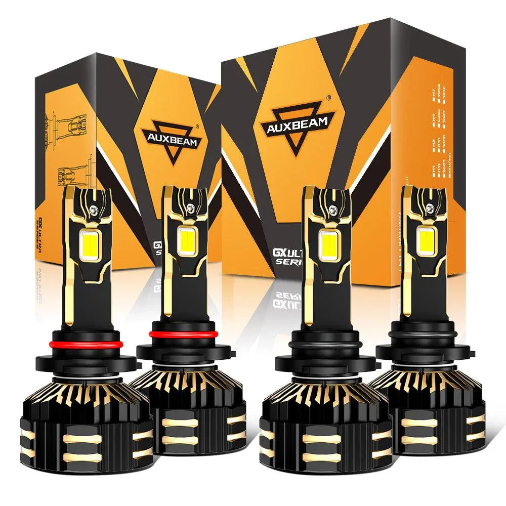 Auxbeam 9005+9006 LED Headlight Bulbs 240W GX-ULTRA Series 4 Bulbs