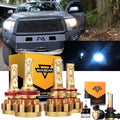 Auxbeam F-16 Plus Series LED High/Low Beam Bulb Bundle for 2010 Toyota Tundra