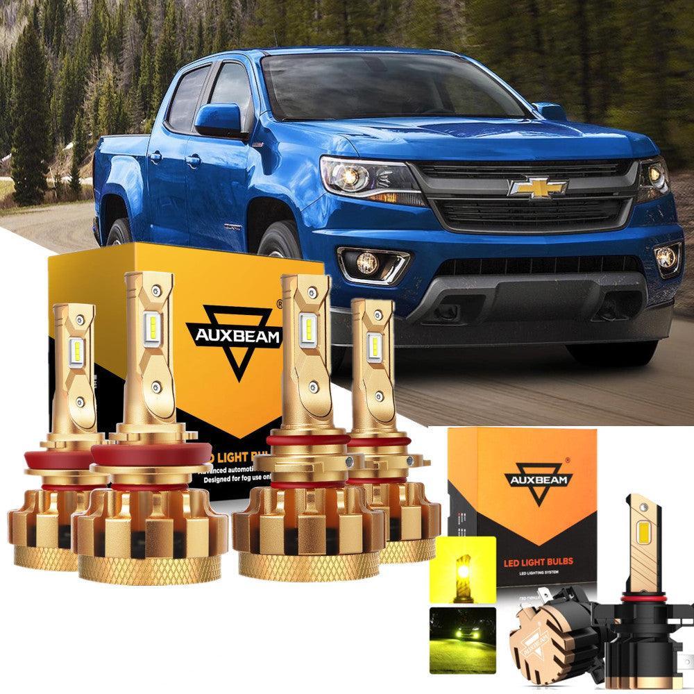 Auxbeam F-16 Plus Series LED High/Low Beam Bulb for 2015-2019 Chevrolet Colorado