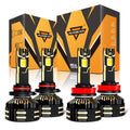 Auxbeam 9005+H11 LED Headlight Bulbs 240W GX-ULTRA Series 4 Bulbs