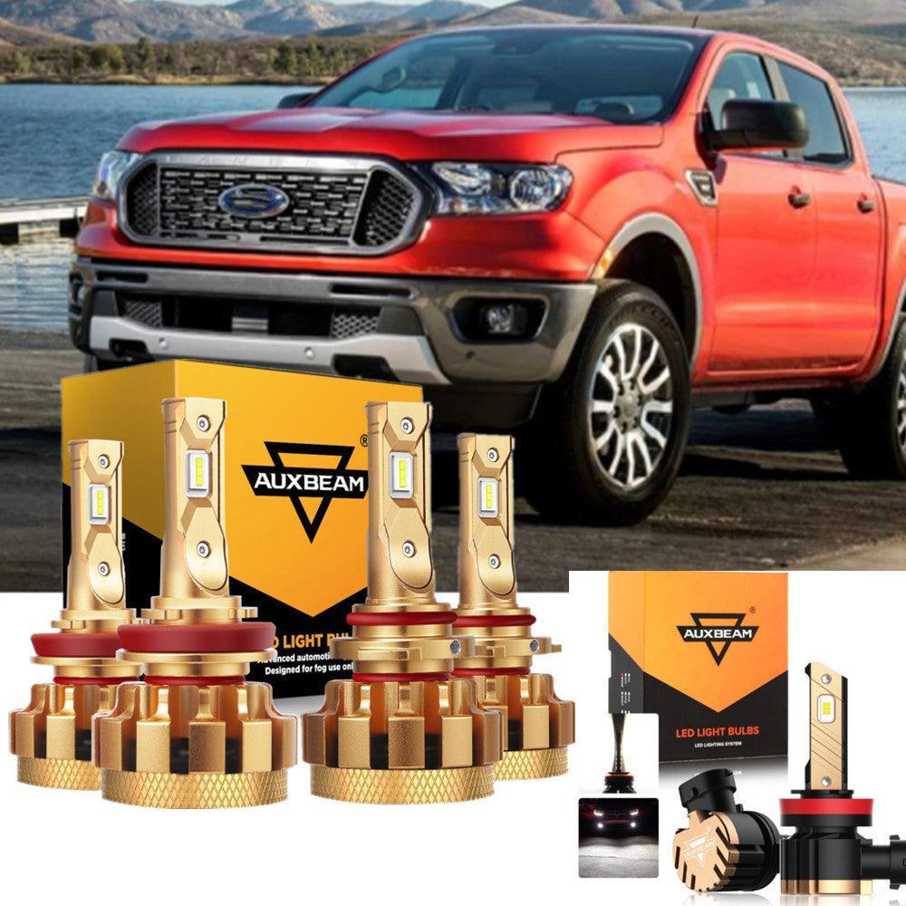 Auxbeam F-16 Plus Series LED High/Low Beam Bulb Bundle for 2019 2020 FORD RANGER