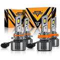 Auxbeam 9005+H11 LED Headlight Bulbs 90W F15 Series Smaller Size 4 Bulbs