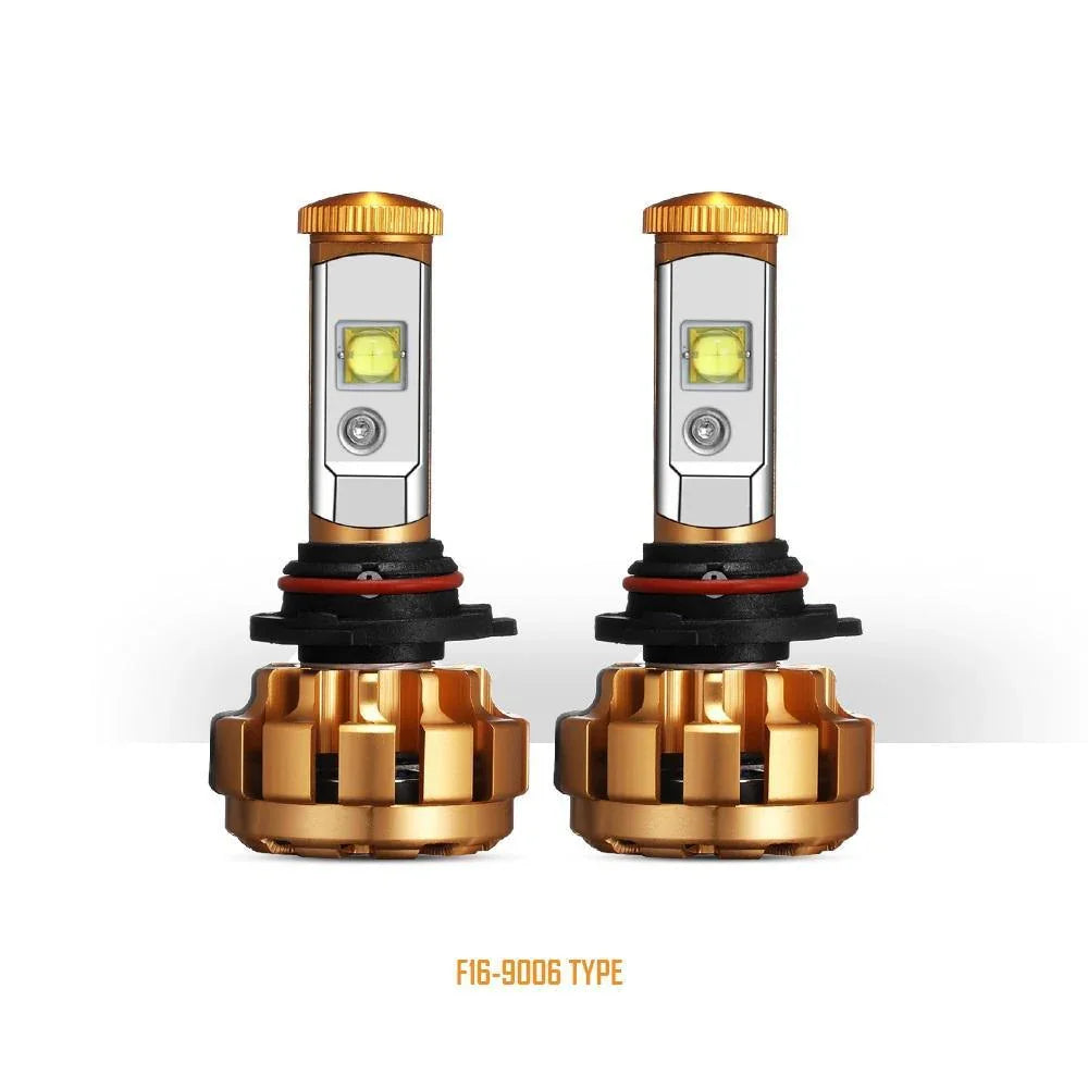 Auxbeam F-16 Series LED light Bulbs 12000LM 60W 6000K White Light