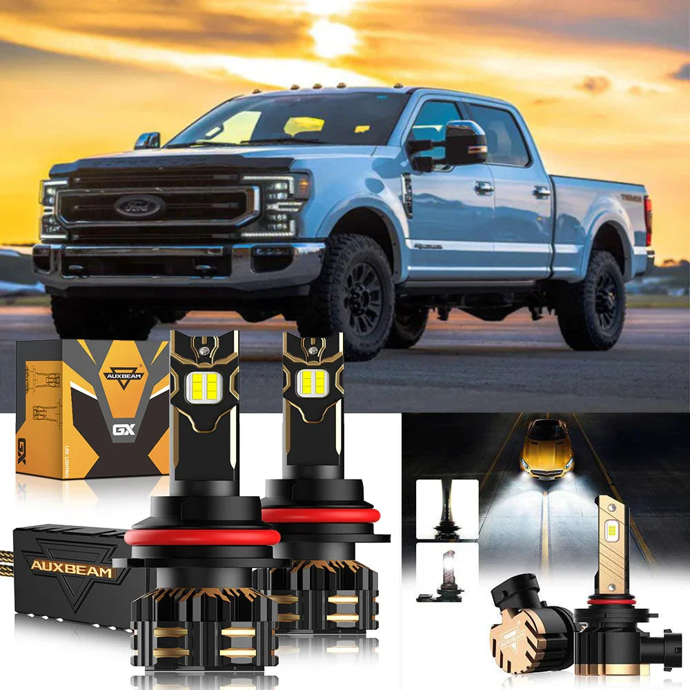 Auxbeam LED Headlight Bulbs for 2001-2004 Ford F-250 Super Duty 9007