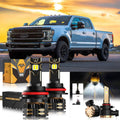 Auxbeam LED Headlight Bulbs for 2001-2004 Ford F-250 Super Duty 9007
