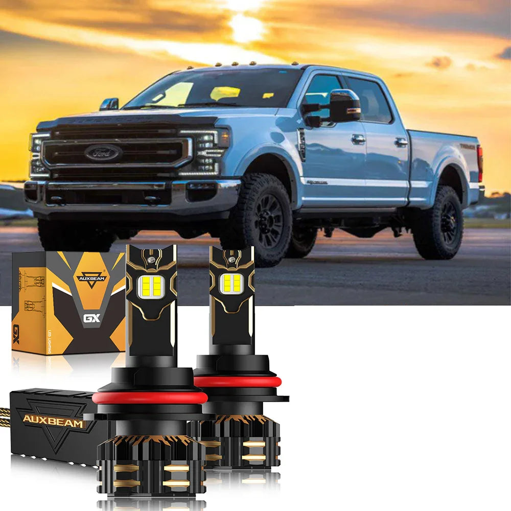 Auxbeam LED Headlight Bulbs for 2001-2004 Ford F-250 Super Duty 9007