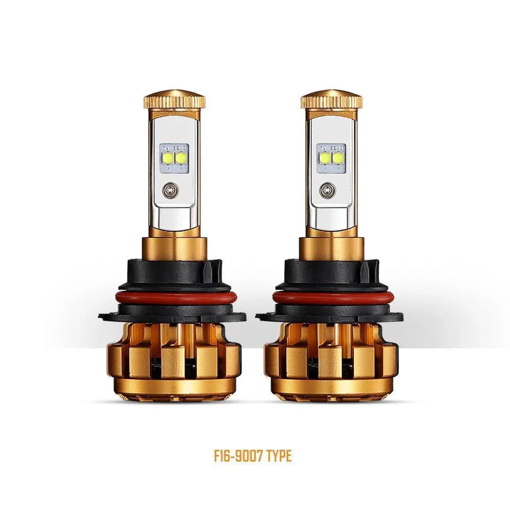 Auxbeam F-16 Series LED light Bulbs 12000LM 60W 6000K White Light