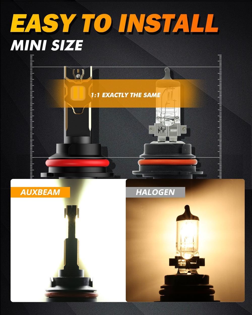 Auxbeam LED Headlight Bulbs for 2008-2011 Ford Ranger 9007