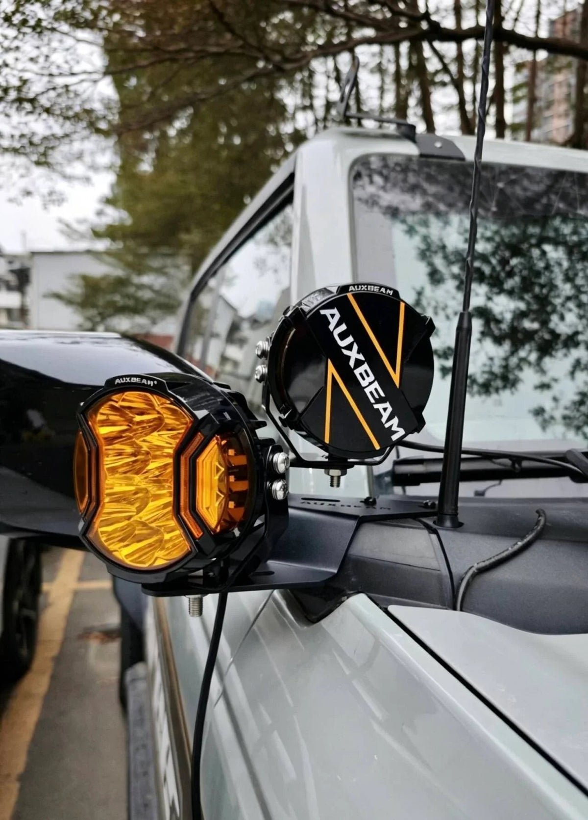 Auxbeam Dual A-Pillar Pods Light Mount Brackets for Ford Bronco 2021-2025