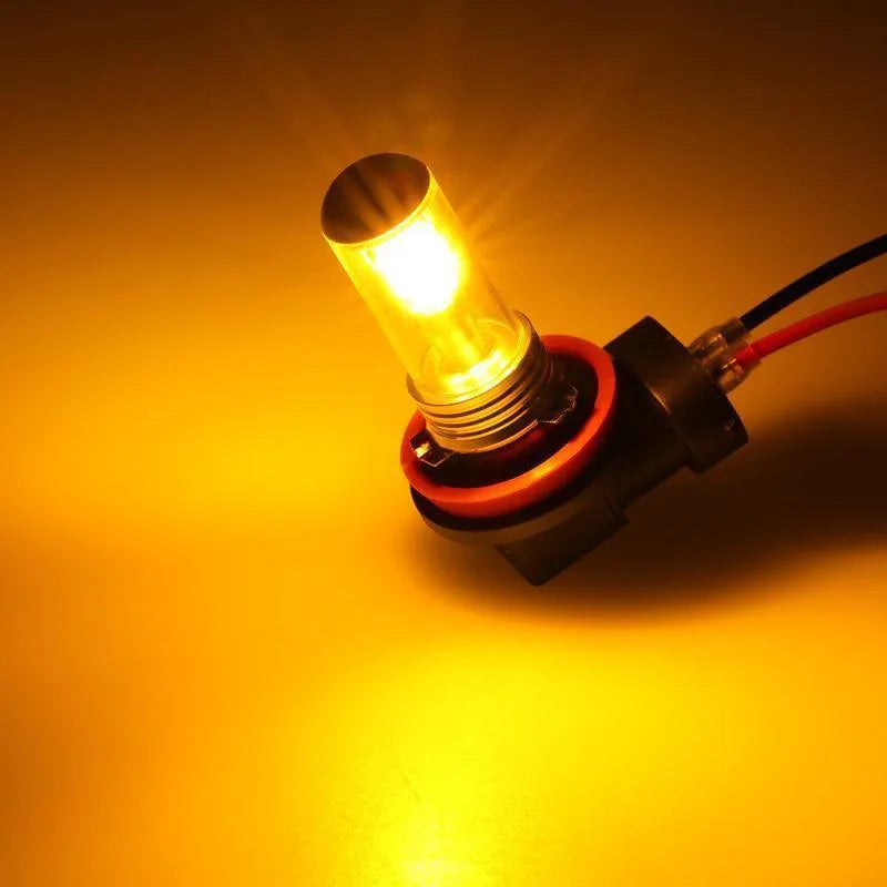 Auxbeam H11/H16JP SMD 20W Natural White/AMBER Led Fog Light Bulbs