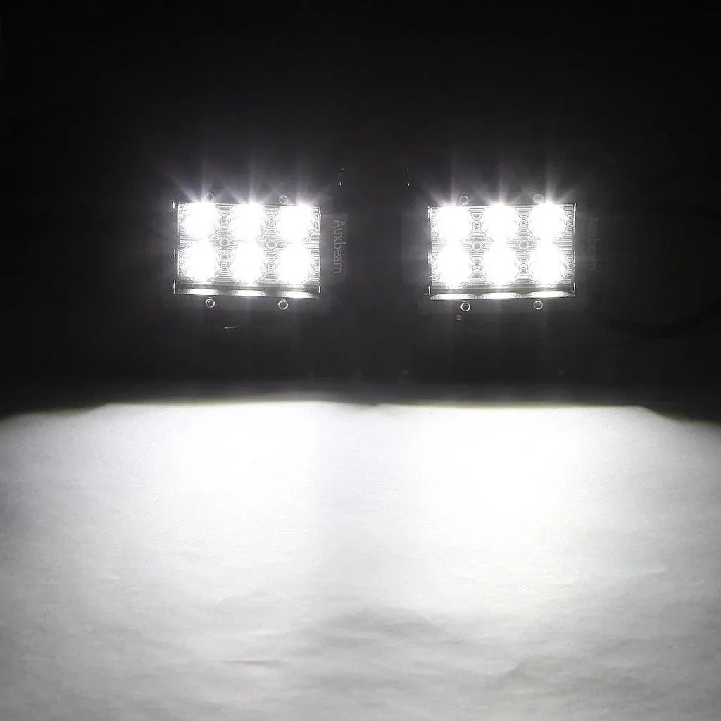 Auxbeam 4" Classic-SM Series Spot Beam LED Pods Light + Universal LED Working