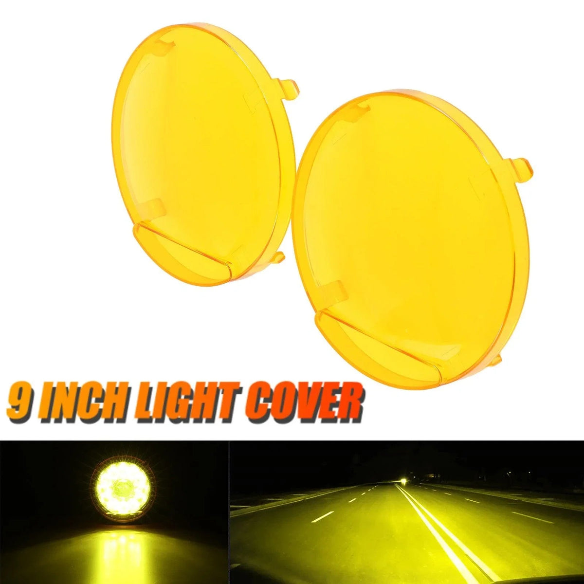 (2pcs/set) 9 INCH 270W 37776LM 360-PRO Series Custom Lens LED Driving Lights+Amber/Black Covers(Optional) for Toyota Tacoma 2016 2017 2018 2019 2020 2021