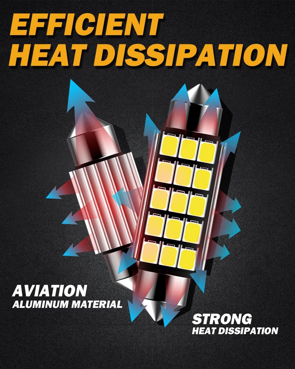 Auxbeam 41MM 578 211-2 212-2 214-2 1.61" Festoon LED Interior/Dome/Map/License