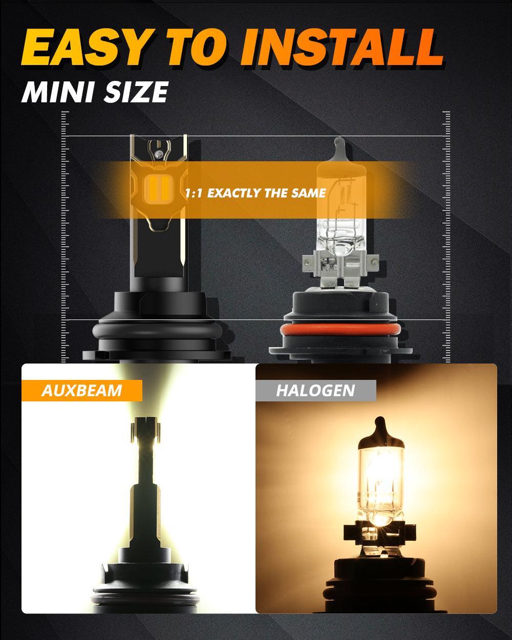 Auxbeam 9004/HB1 LED Headlight Bulbs 120W 25000ML GX Series 2 Bulus
