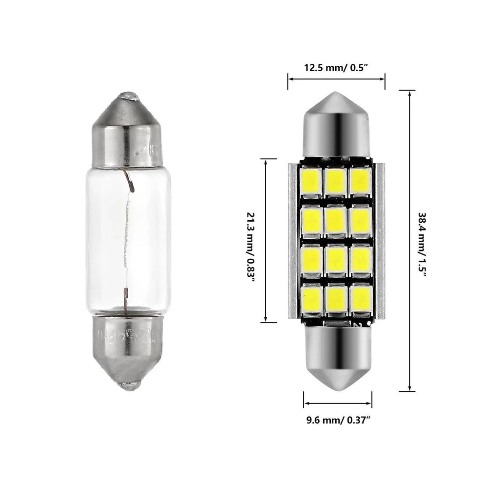 Auxbeam 39MM DE3174 1.54" Festoon LED Interior/Dome/Map/License Plate Light