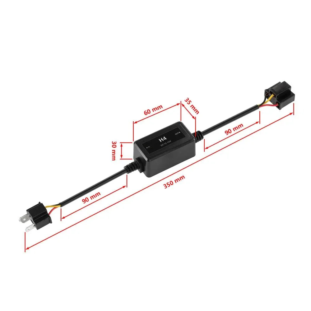 Auxbeam H4/9003 C10-MODEL Enhanced LED Headlight Bulbs Decoder Anti-Flicker