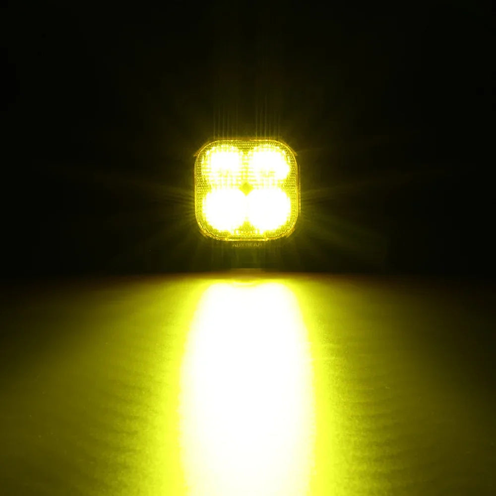 Color Play Series 3 Inch 116W RGB LED Pod Lights Flood Off Road Lights With 8 Backlight Options
