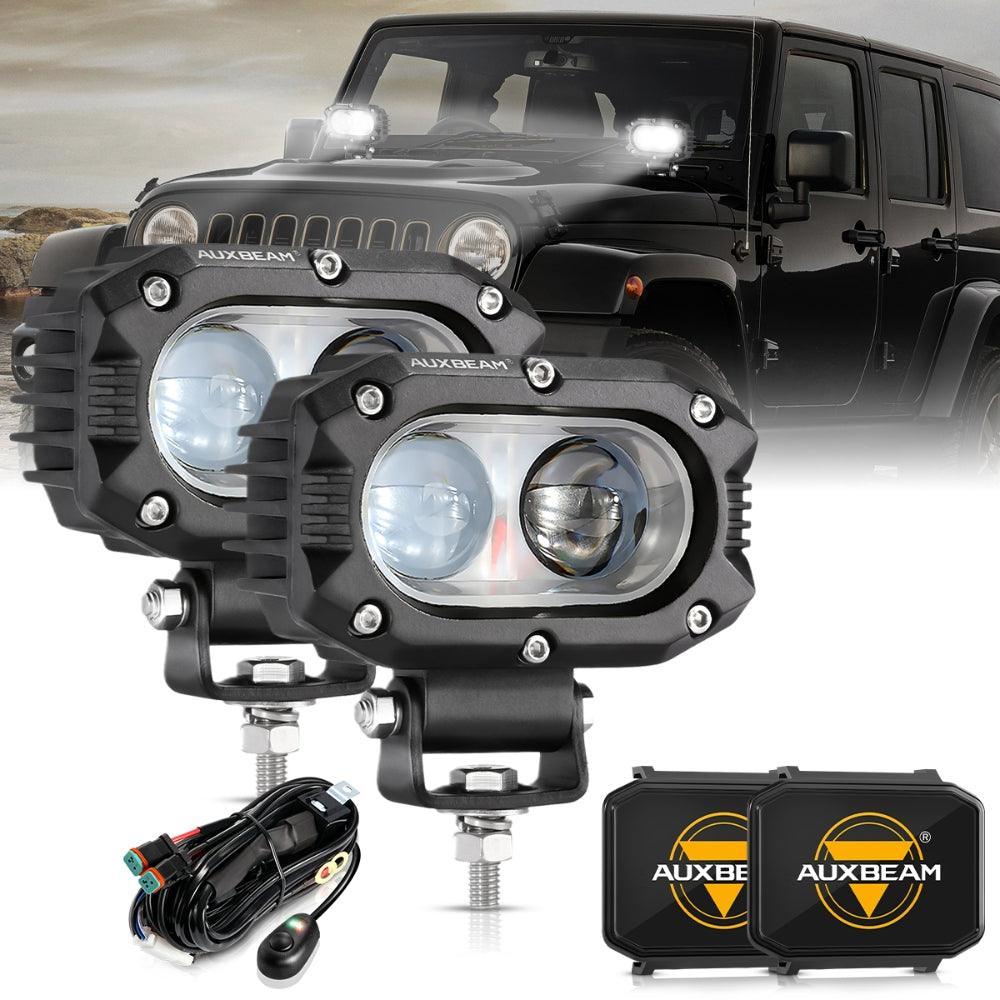 Auxbeam R4 Series 4 Inch 60W Spot Beam LED Pods Light White Driving Light