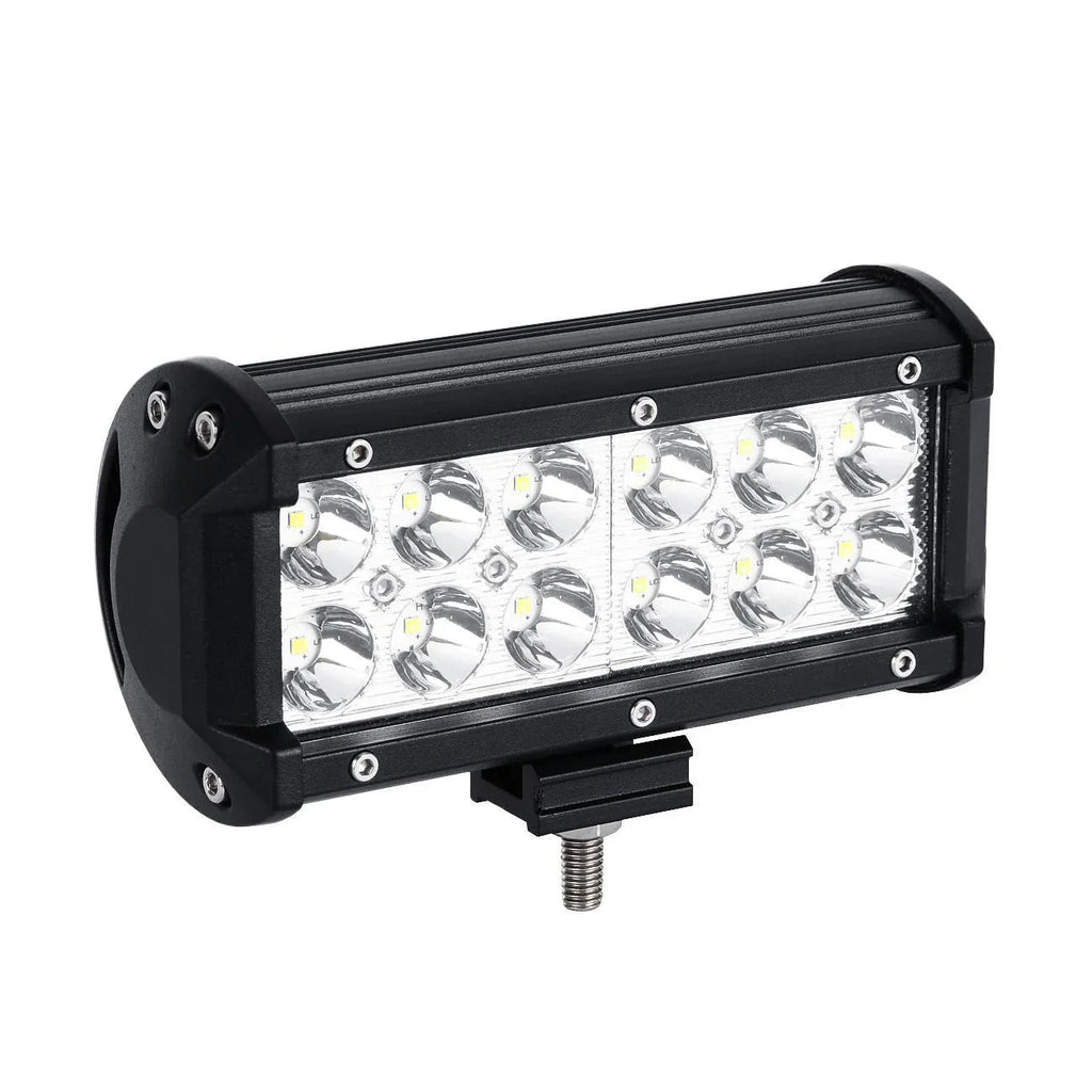 Auxbeam 6.5 inch Classic-SM Series Dual Row LED Light Bar 6000K White Spot/Flood