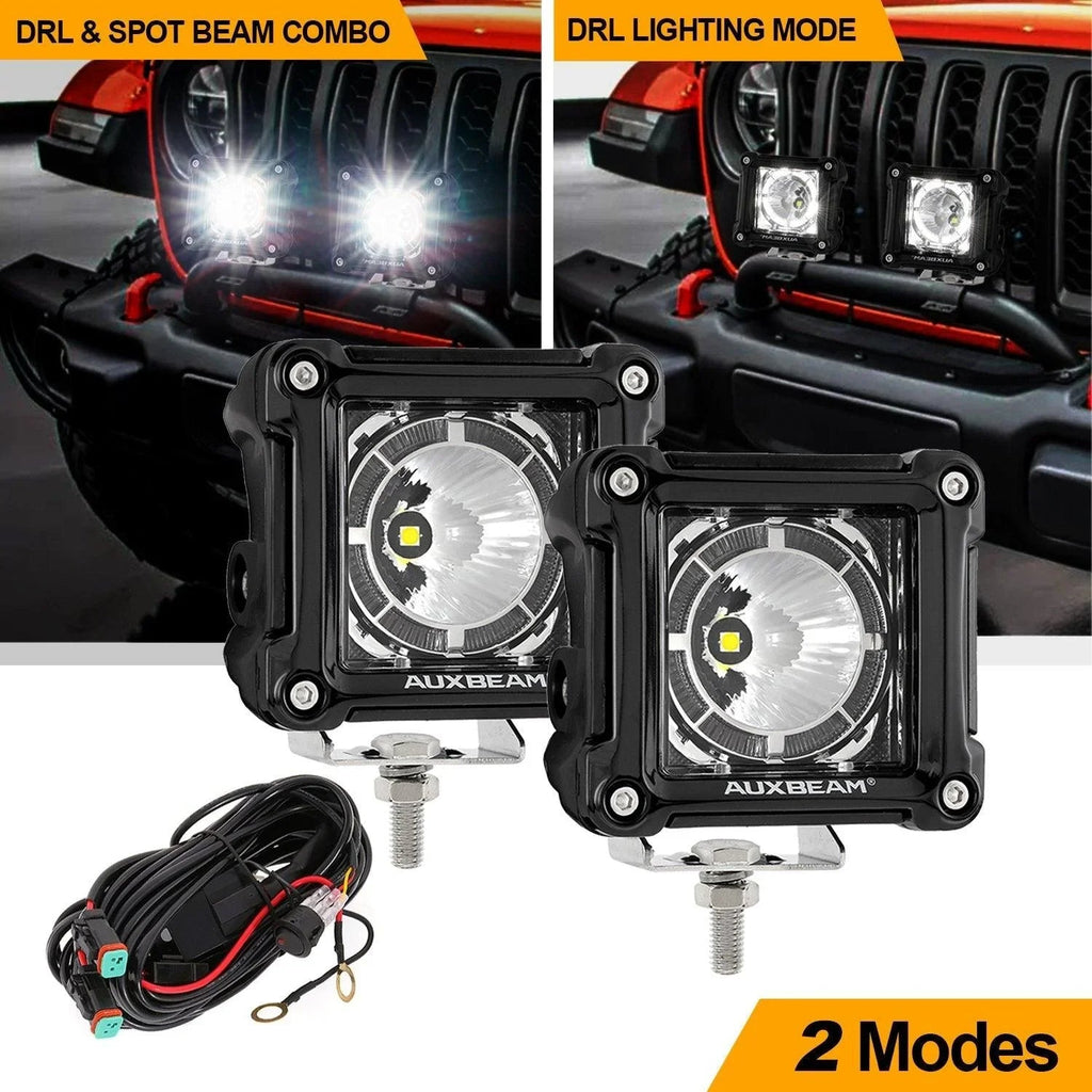 3 inch 40W LED Pod Lights With DRL for SUV ATV UTV Trucks Pickup Boat