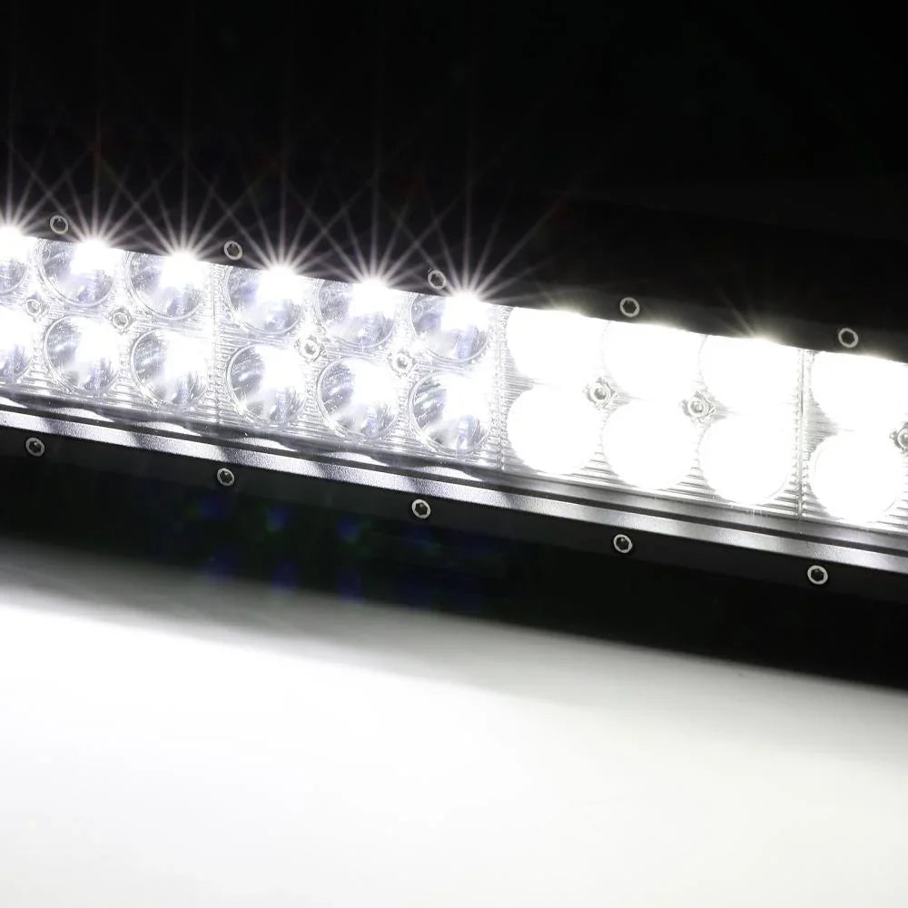 Auxbeam 32 inch Classic-SM Series Dual Row LED Light Bar 6000K White Combo