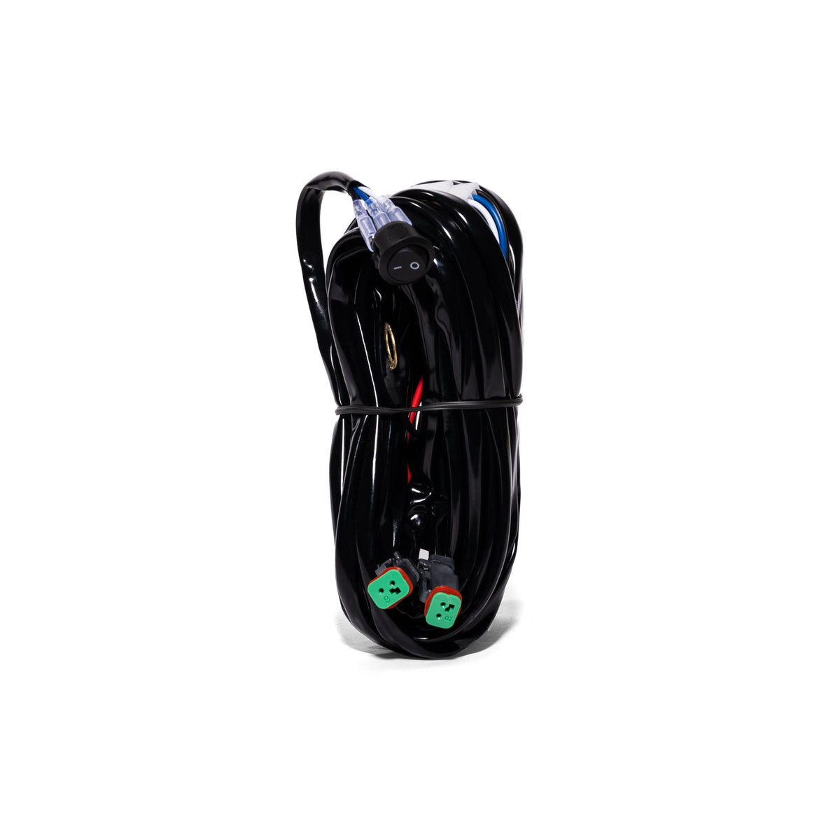 FCK Lightbars plug-and-play wiring harness with relay, inline fuse and lighted switch