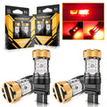 Auxbeam T25 3157 3156 LED Brake/Tail Light Bulbs 50W Red B21-PRO Series 2 Bulbs