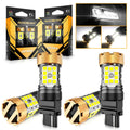 Auxbeam T25 3157 3156 LED Backup Reverse/Turn Signal/Brake Tail Light Bulbs 50W