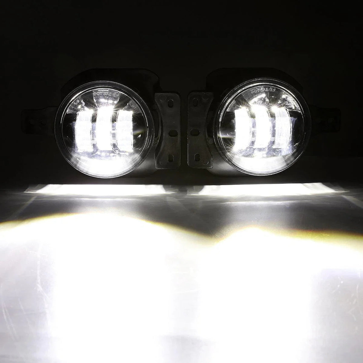 Auxbeam 4 Inch Round LED Fog Lamps for 2018-2020 Jeep Wrangler JL JLU Jeep