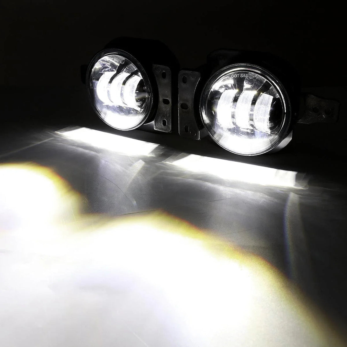 Auxbeam 4 Inch Round LED Fog Lamps for 2018-2020 Jeep Wrangler JL JLU Jeep