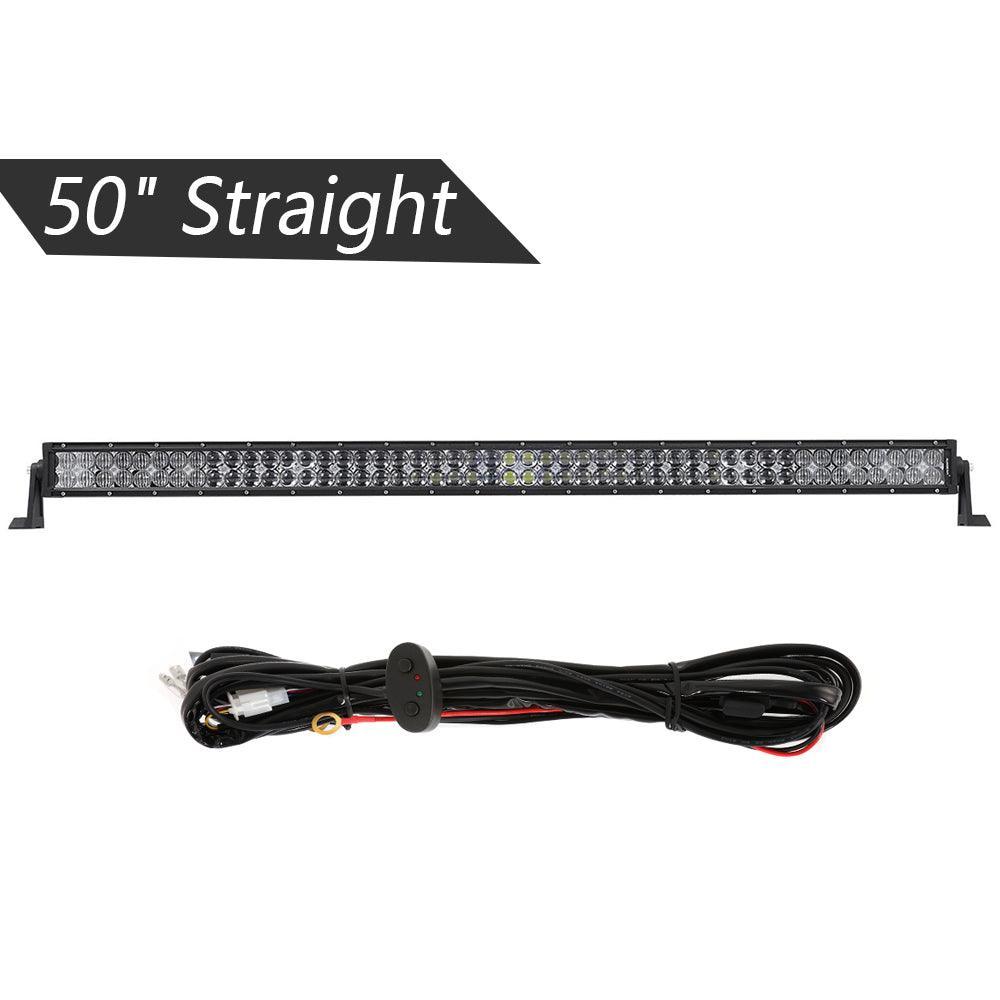 Auxbeam 50 inch 5D Series Straight/Curved Combo Beam Double Row LED Light Bar