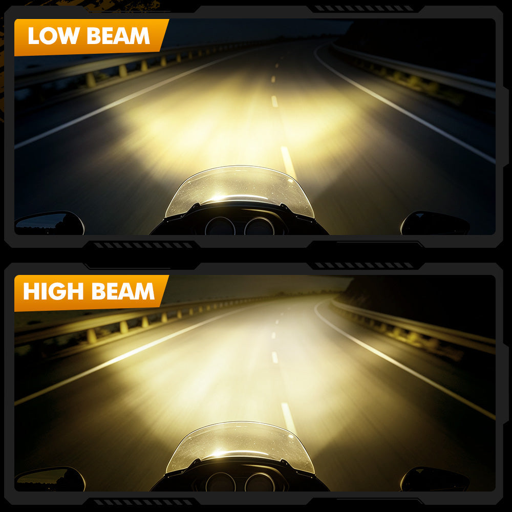 Auxbeam 7 Inch 120W DOT Motorcycle LED Headlight for Kawasaki Vulcan Mean Streak