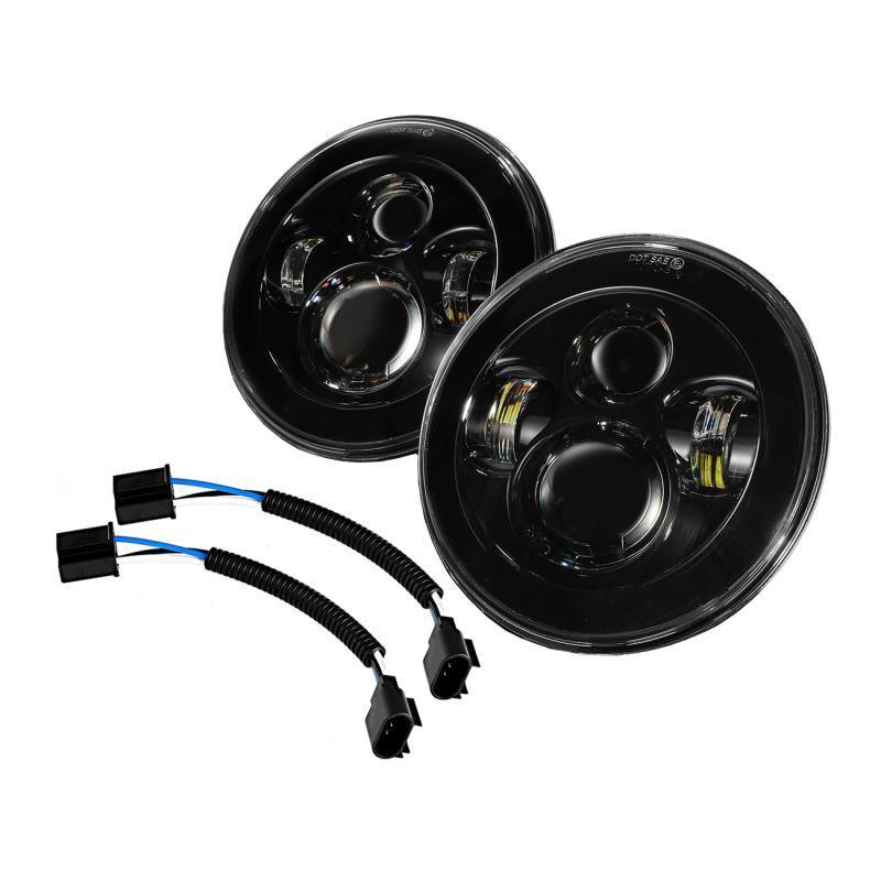 Auxbeam 7'' LED Headlight Replacement And 4'' 30W for Jeep Wrangler2007-2018 JK