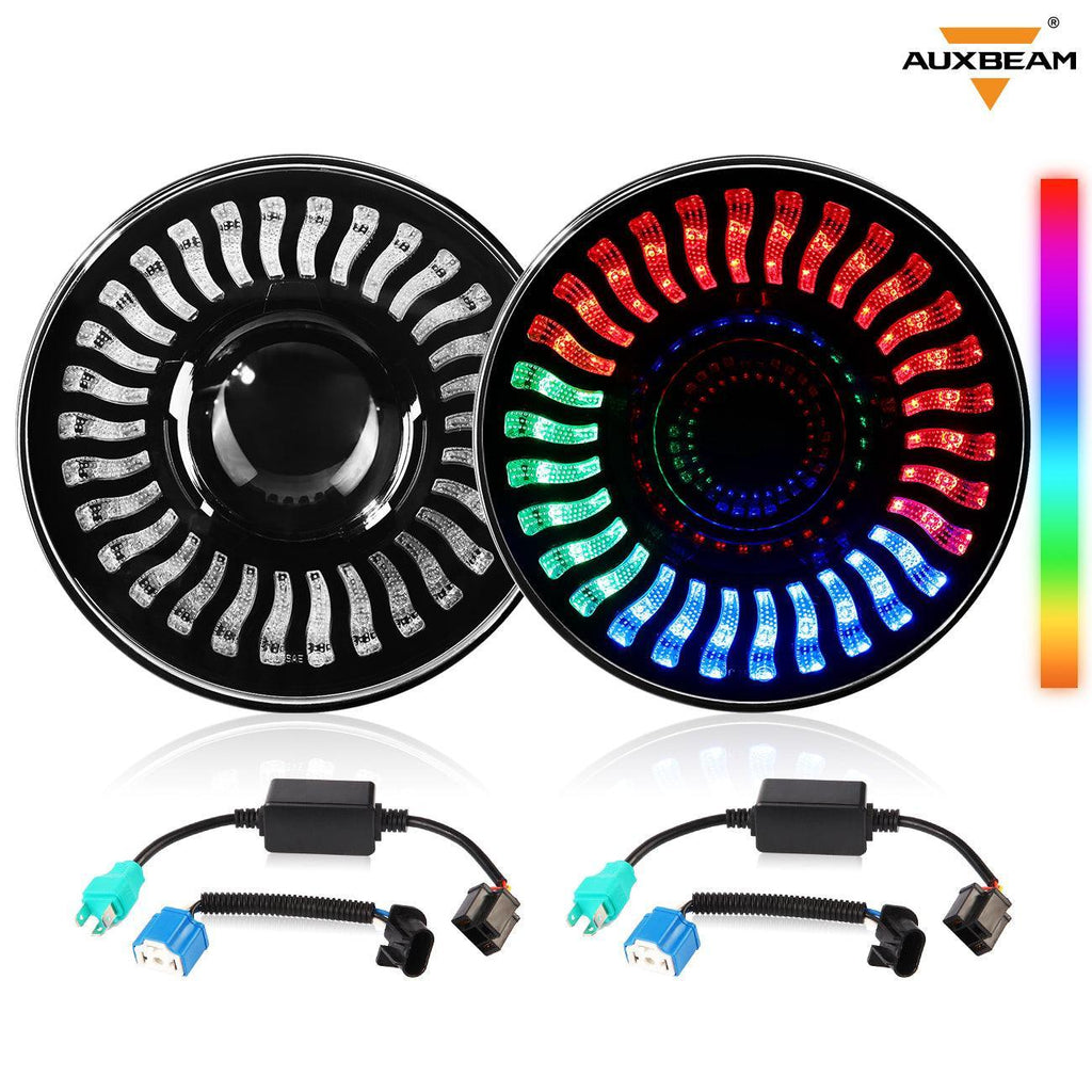 Auxbeam 7 inch 80W Hi-Lo Beam LED Headlight