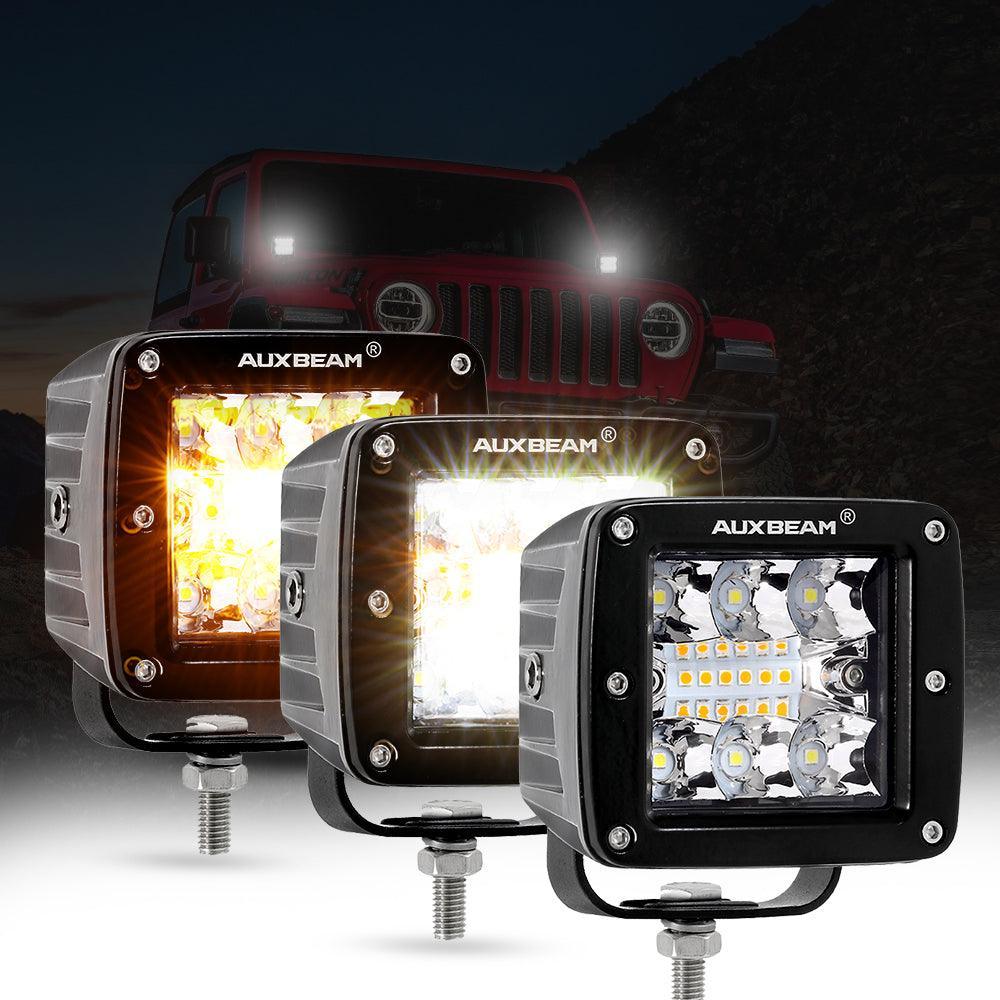 Auxbeam Series 3 Inch/4Inch/7Inch/12Inch/20Inch White&Amber LED Light Bar