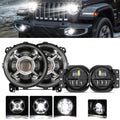Auxbeam 9'' Round 100W LED Headlights for Jeep Wrangler JL 2018-2019