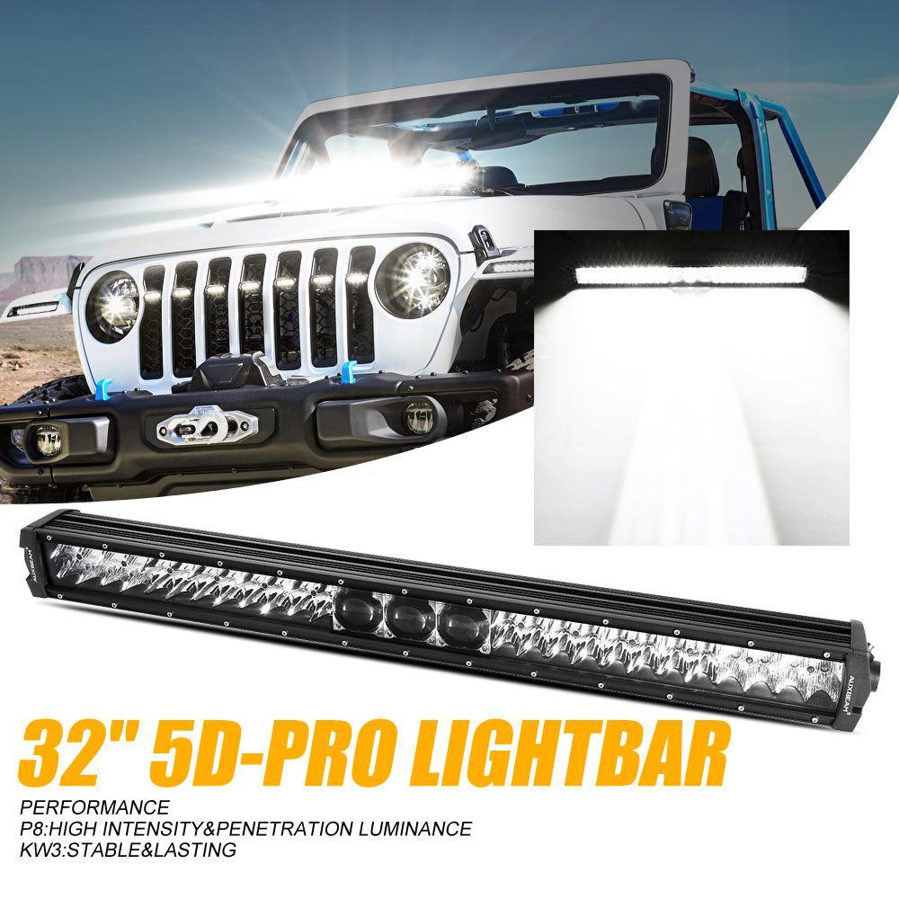 Auxbeam AR-800 RGB Switch Panel with APP+32 Inch 5D-PRO LED Light Bar