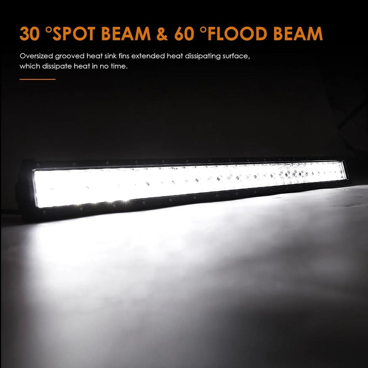 Auxbeam 50 inch 5D Series Straight/Curved Combo Beam Double Row LED Light Bar