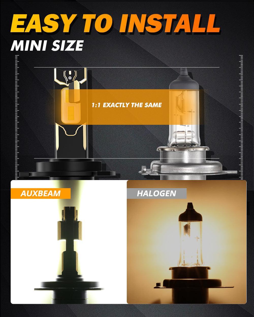 Auxbeam LED Headlight Bulbs for 2006-2013 Toyota Yaris H4