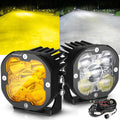 XP-ULTRA Series 3 Inch 80W Combo Beam LED Pods Amber&White Offroad Lights